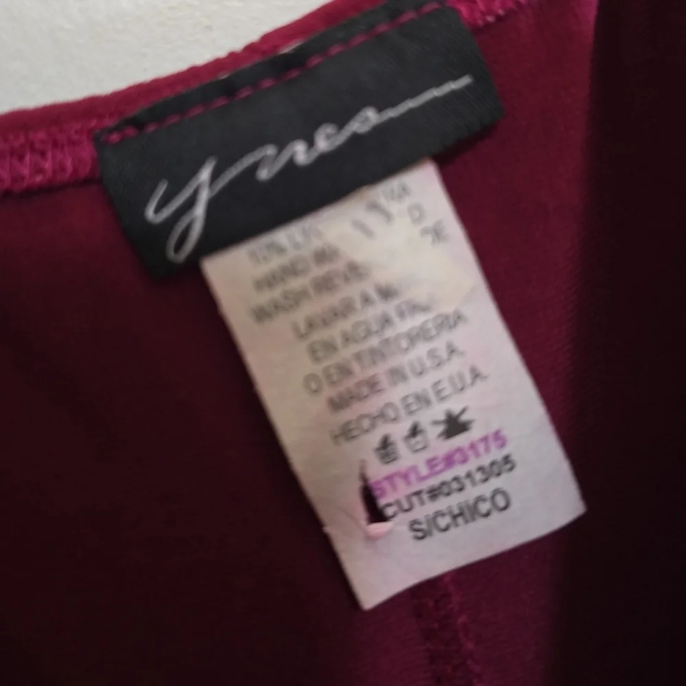 Vintage 90s Y2K Elegant Magenta Evening Dress Rhinestones Sequins Fairy Small - Picture 6 of 6